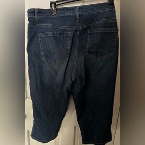 Gloria Vanderbuilt capri jeans, blue, size 16w